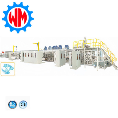 acheter 2025 Nouvelle ligne de production de couches de bébé SAP avancée avec test complet des matériaux online manufacture