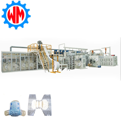 acheter Customizable High Speed 400pcs/min Adult Diaper Making Machine PLC Control with CE fabrication en ligne