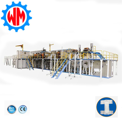 Machines de fabrication de couches pour adultes à service complet de haute qualité avec système de contrôle PLC