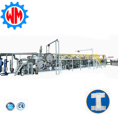 Machine de fabrication de couches pour adultes à haute vitesse stable 350 PCS/minute avec CE