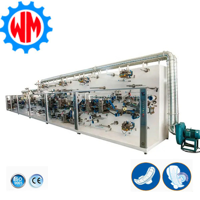 Machine de fabrication de serviettes sanitaires à grande vitesse stable 1200 PCS/minute avec CE