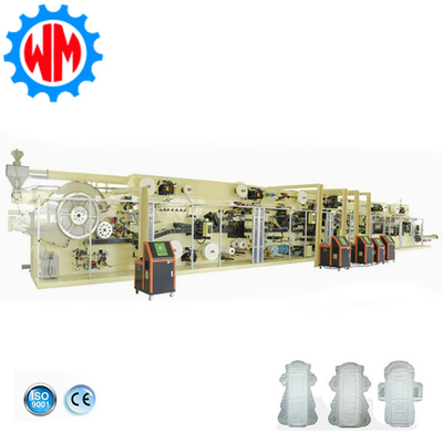 Machine de fabrication de serviettes hygiéniques automatique à service complet