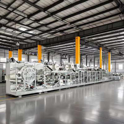 Ligne de production de couches pour adultes à grande vitesse 250-400 pièces/min Système intelligent