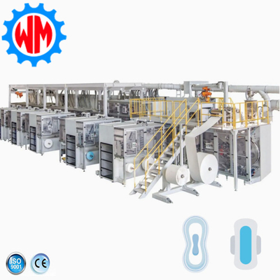 Machine de fabrication de serviettes hygiéniques de 1500 pièces/min avec étude de marché en Amérique du Sud